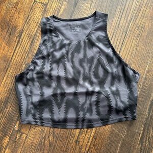 Adidas Black Zigzag Women's Crop Top